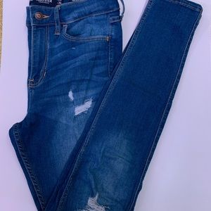 Hollister size 3 high rise skinny jeans